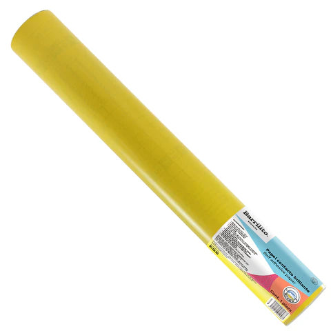Papel Contac Color Amarillo 25 Cm X 20 Mts