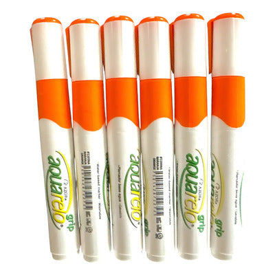 Aquarelo Grip Naranja C/6 Pz