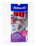 Marcador Permanente 240 Pelikan Rojo C/10 Pz