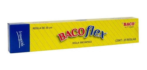 Regla Flexible Bacoflex 30cm 25pz