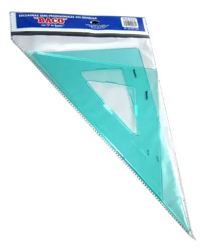 Juego De Escuadras 45° y 60° P/2 Pz