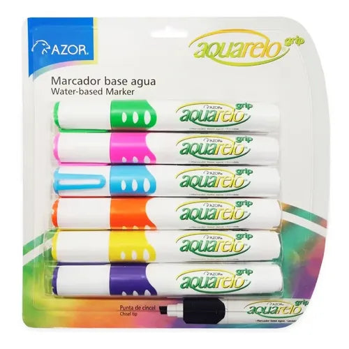 Aquarelo Grip Magenta C/6 Pz