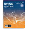Block Carta Milimetrico Con 50 Hojas