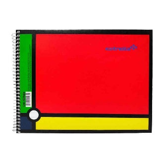 Cuaderno Italiano Espiral Doble Raya Con 50 Hojas