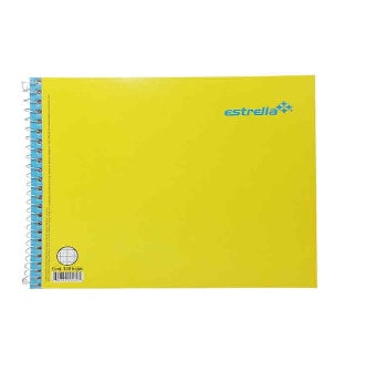 Cuaderno Italiano Espiral Cuadro 7mm Con 100 Hojas