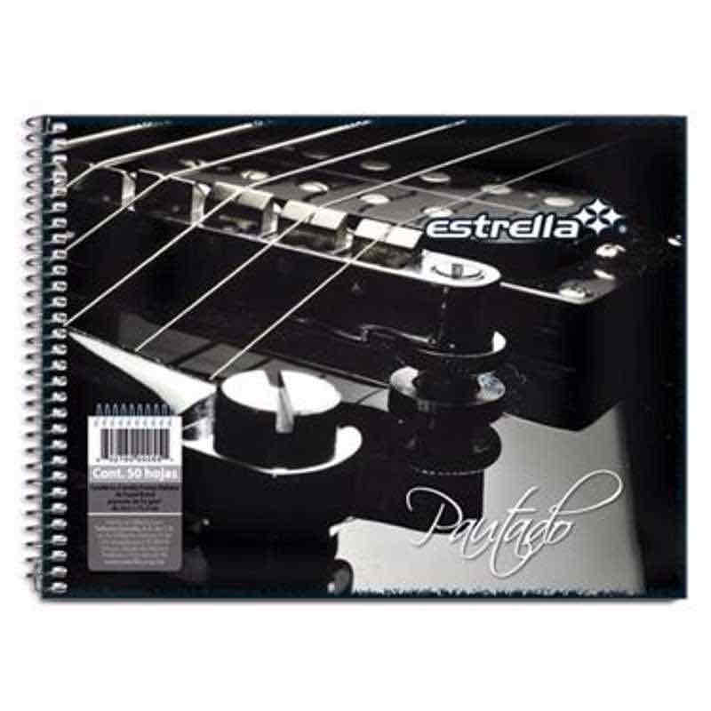 Cuaderno Italiano Espiral Pautado Con 50 Hojas