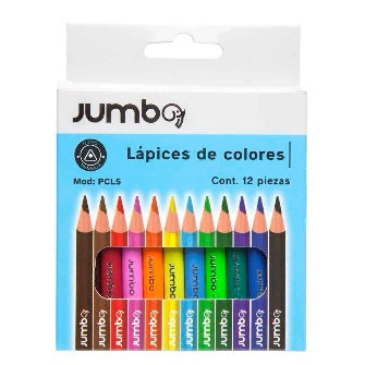 Lapices De Colores Cortos, Triangulares De 12 Pz