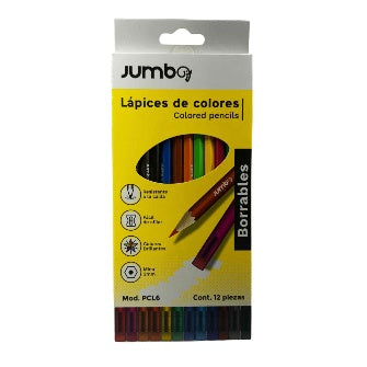 Lapices De Colores Borrables P/12 Pz