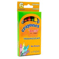 Crayolas Estandar Triangular Baco C/6 Pz