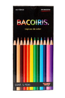 Lápices De Colores Redondos Bacoiris C/12