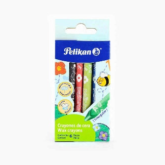 Crayolas Estándar Triangulares Pelikan C/6 Pz