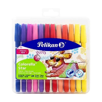 Plumin Colorella Star En Estuche Rígido P/24 Pz