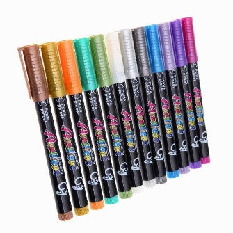 Marcadores Acrílicos Metálicos P/12 Pz