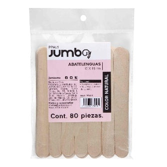 Abatelenguas Jumbo Natural P/80 Pz