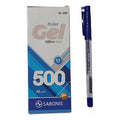 Bolígrafo De Gel Punto Ultra Fino 0.5 mm Azul P/10 Pz
