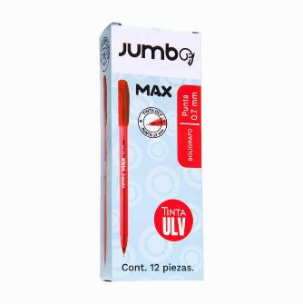 Boligrafo Punto Fino 0.7 Mm Tinta Rojo Uvl C/12 Pz
