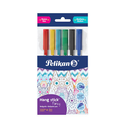 Bolígrafo 6 Colores Surtidos Punto Fino 1.0 mm Pelikan
