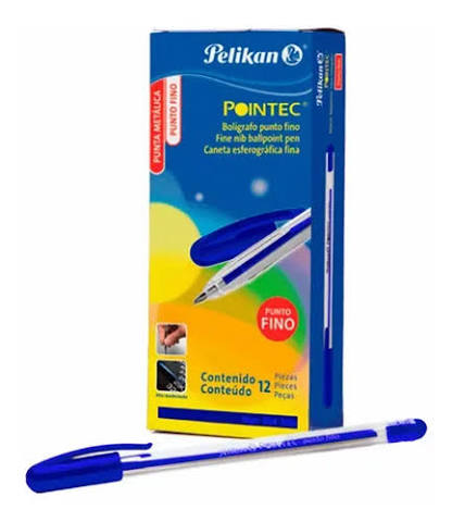 Bolígrafo Azul Punto Fino 0.7mm Pelikan