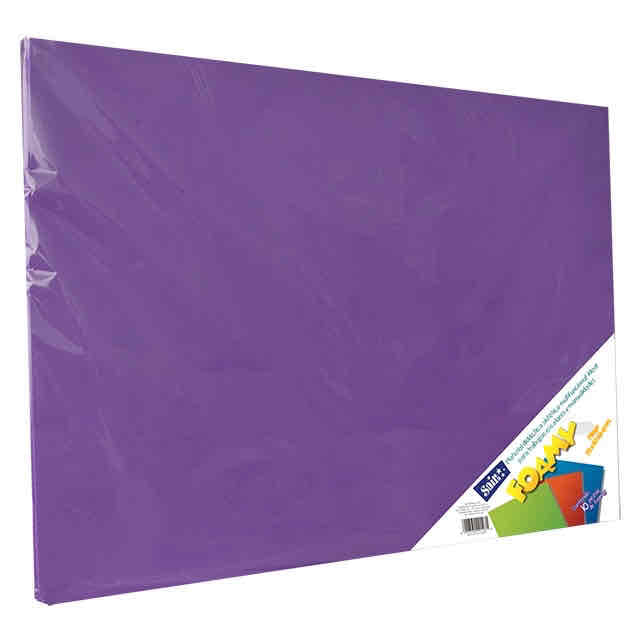 Foamy Pliego 70x90 Cm Morado P/10 Pz