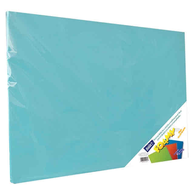 Foamy Pliego 70x90 Cm Azul Pastel P/10 Pz