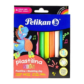 Plastilina Pelikan Neon C/10 Pz