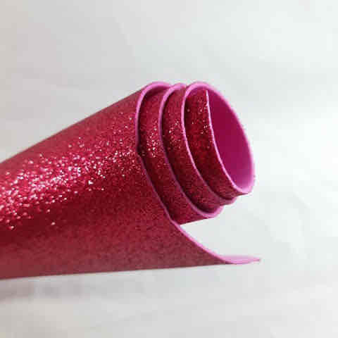 Foamy Diamantado Rosa Fucsia Extendido P/10 Pz