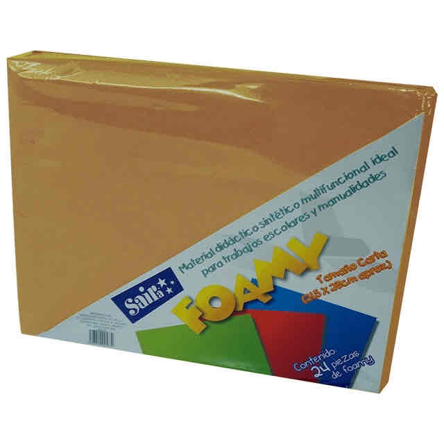 Foamy Tamaño Carta Camello P/24