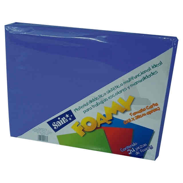 Foamy Tamaño Carta Azul Marino P/24