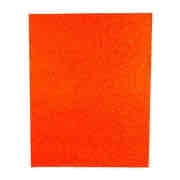 Foamy Diamantado Tamaño Carta, Color Naranja Neon P/10 Pz