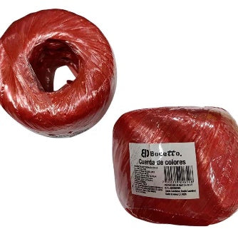 Rollo De Rafia Color Rojo De 100 Gr