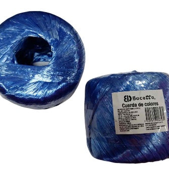 Rollo De Rafia Color Azul De 100 Gr