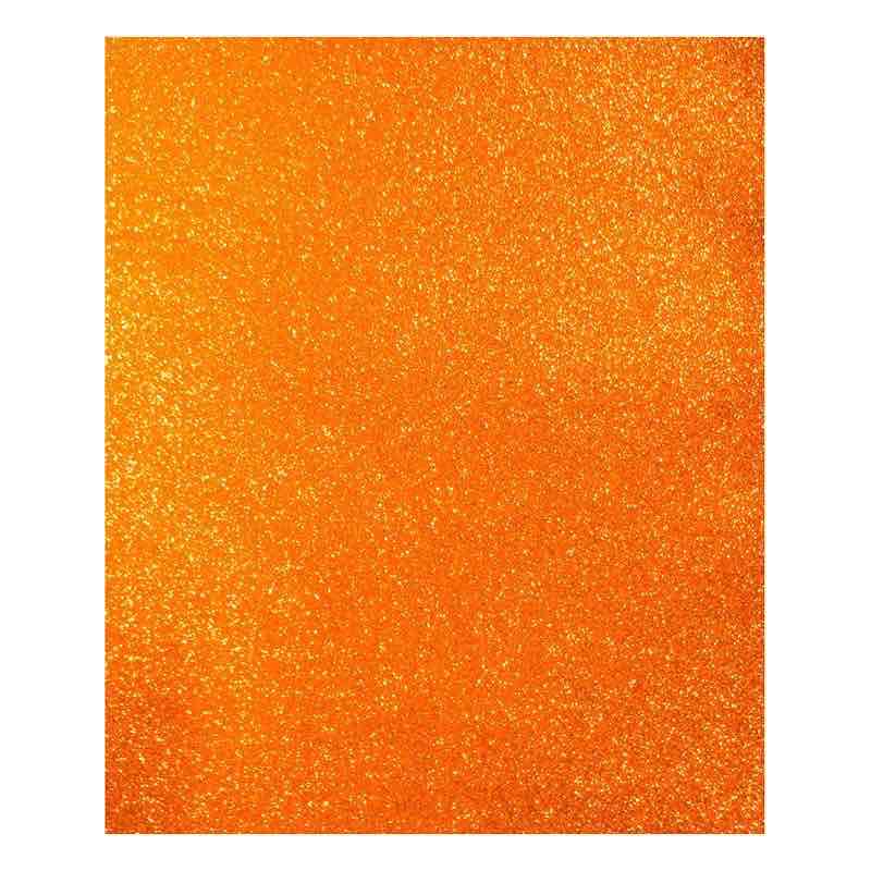 Foamy Diamantado Naranja Iris T. Carta P/10 Pz