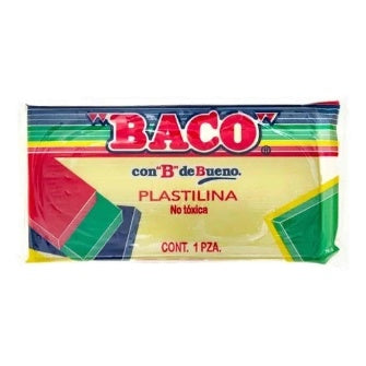 Plastilina Marqueta Baco Amarillo Pastel 180g