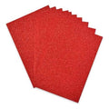 Foamy Diamantado Color Rojo Carta P/10 Pz