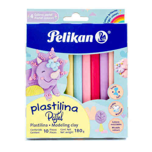 Plastilina Pelikan Pastel C/10