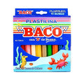 Plastilina Con 10 Barras Colores Baco 180g
