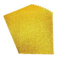 Foamy Diamantado Oro Claro T. Carta P/10pz