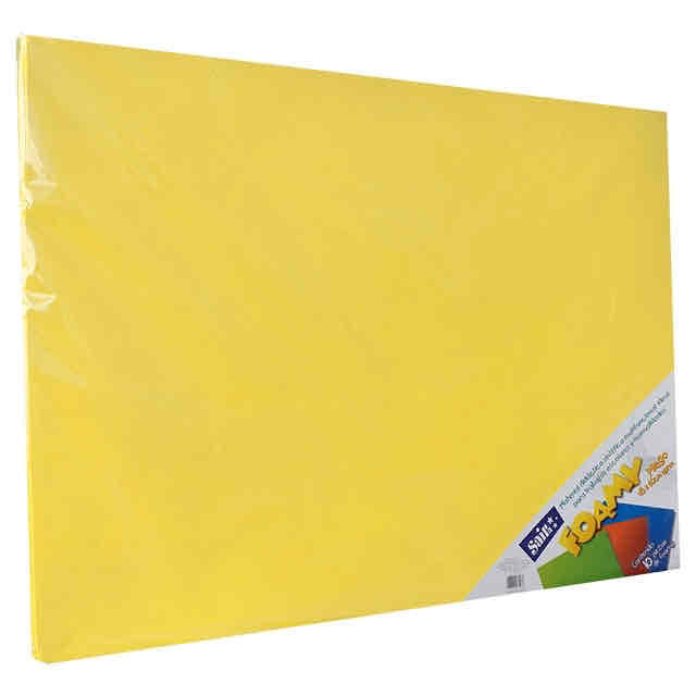 Foamy Extendido Amarillo Canario C/10 Pz