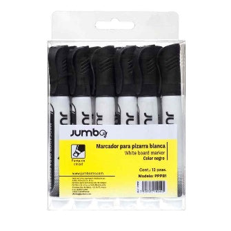 Marcador Para Pizarrón Negro C/12 Pz