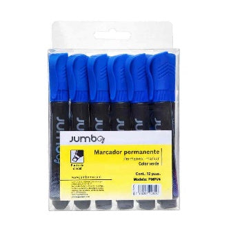 Marcador Permanente Azul C/12 Pz