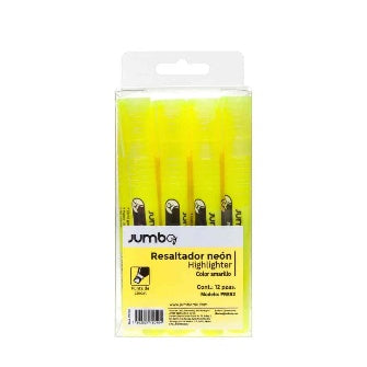 Marcatextos Neón Amarillo C/12 Pz