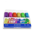 Marcatextos Fluorescente Con Glitter P/6 Pz