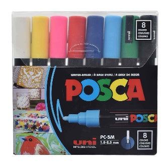 Marcador Posca Colores Surtidos P/8 Pz