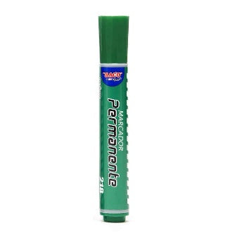Marcador Permanente Verde Baco