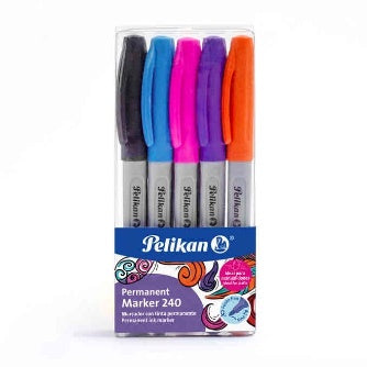 Marcador Permanente 240 Colores Surtidos Pelikan C/10 Pz