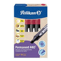 Marcador Permanente 440 Pelikan Rojo C/10 Pz