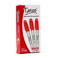 Marcador Permanente Rojo Tatoo Baco C/10 Pz