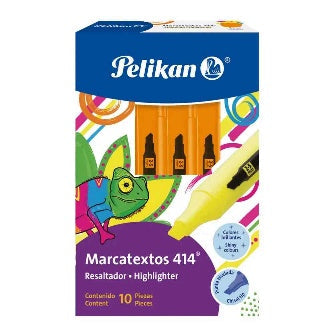 Marcatexto Naranja Pelikan C/10 Pz