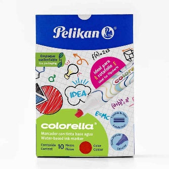 Colorella Pelikan Rojo C/10 Pz
