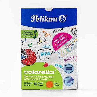 Colorella Pelikan Naranja C/10 Pz